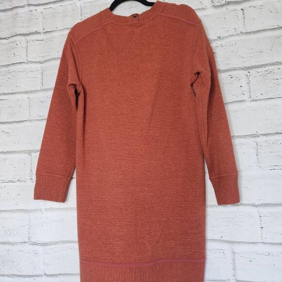Lululemon Womens Rustic Clay Textured On Repeat Sweater Dress No Collar Size 6 - Picture 12 of 15